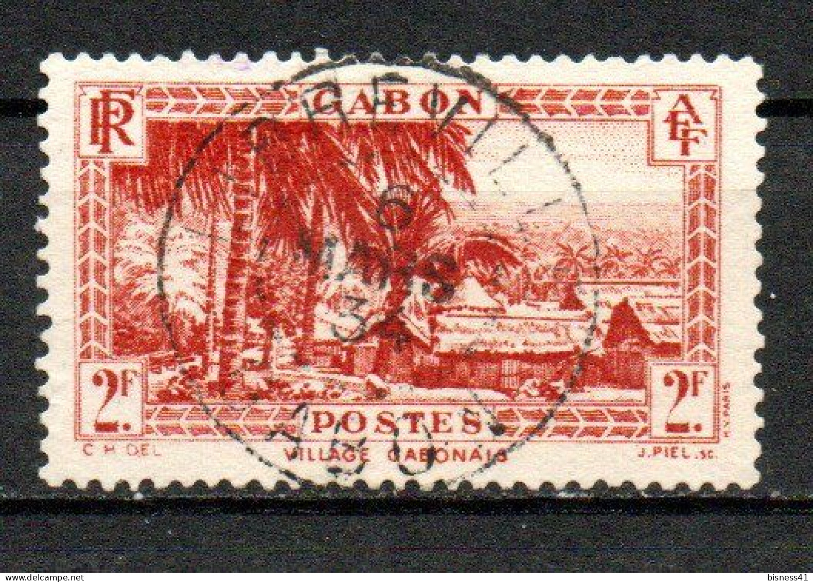 Col40 Colonie Gabon 1932 N° 142 Oblitéré Cote 30,00€ - Oblitérés