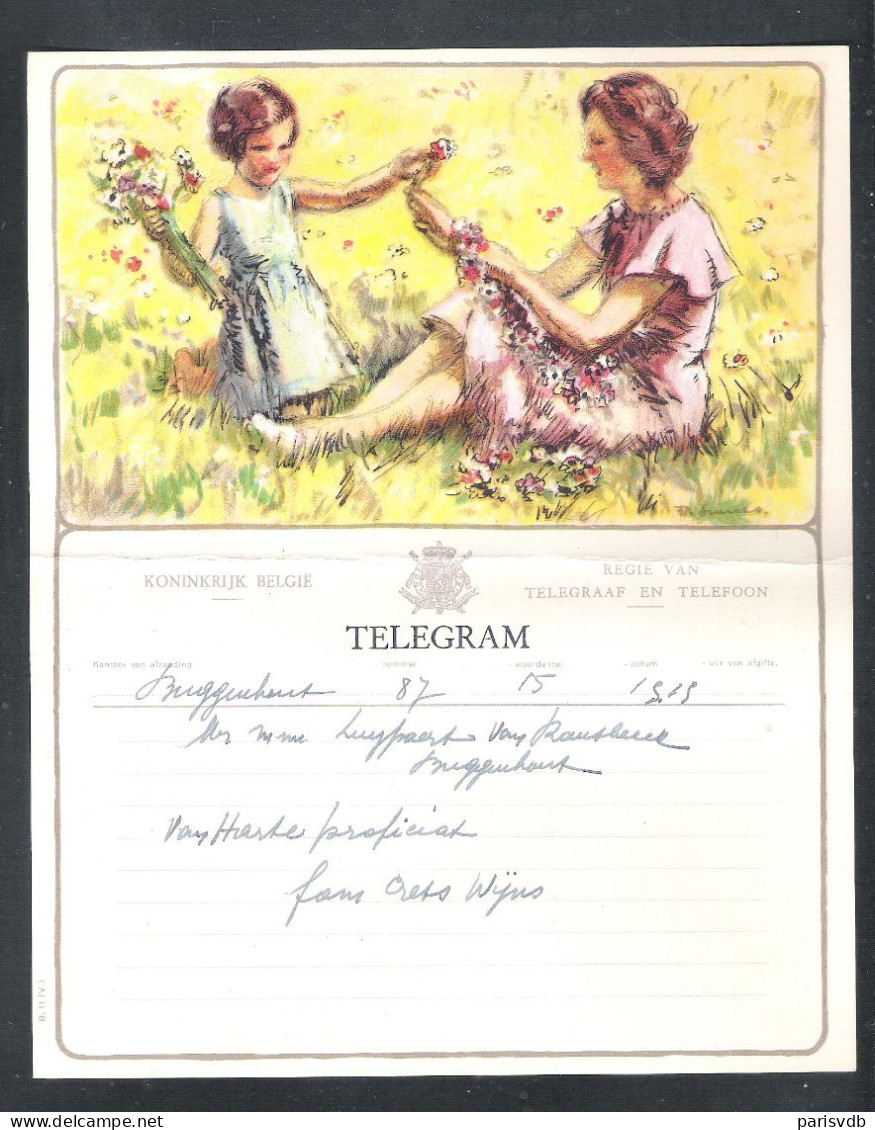 Telegram - Télégramme -  RTT België - Nr. B11 (V) (OD 007) - Andere & Zonder Classificatie