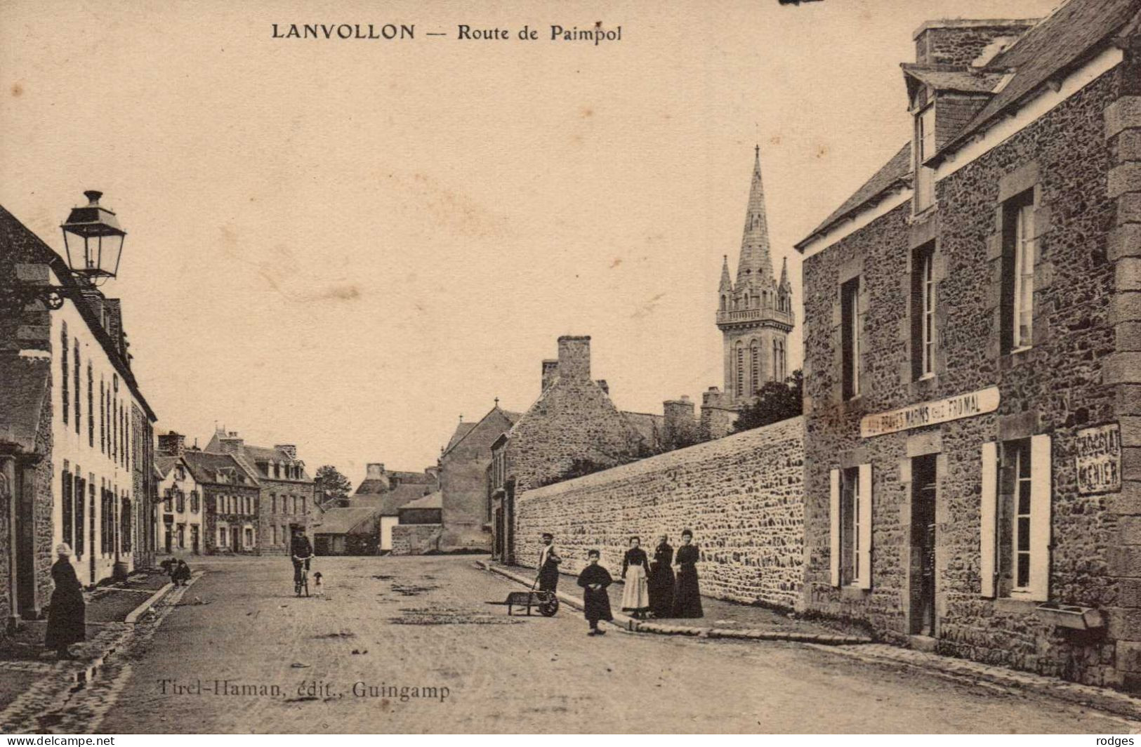 22 , Cpa  LANVOLLON , Route De Paimpol  (11527) - Lanvollon