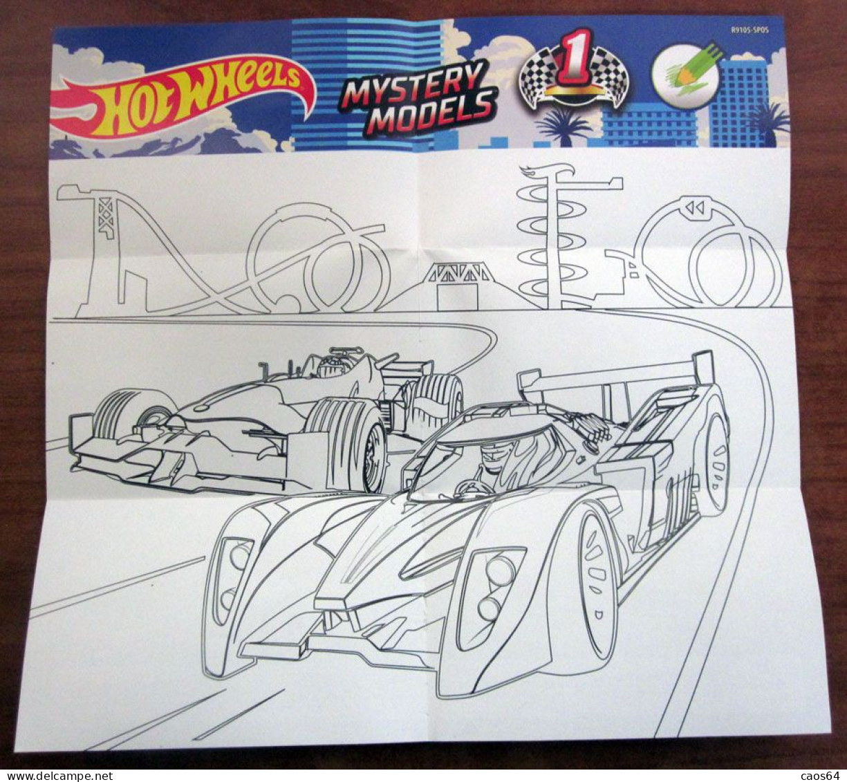 HOT WHEELS Depliant Mystery Models 21 X 22 Cm - Pubblicitari