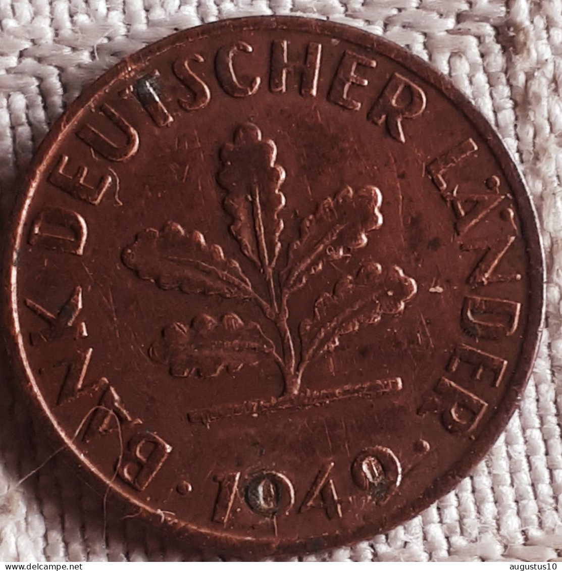 DUITSLAND : 1 Pfennig Bank Deutsche Länder 1949 F KM A 101 - 1 Pfennig