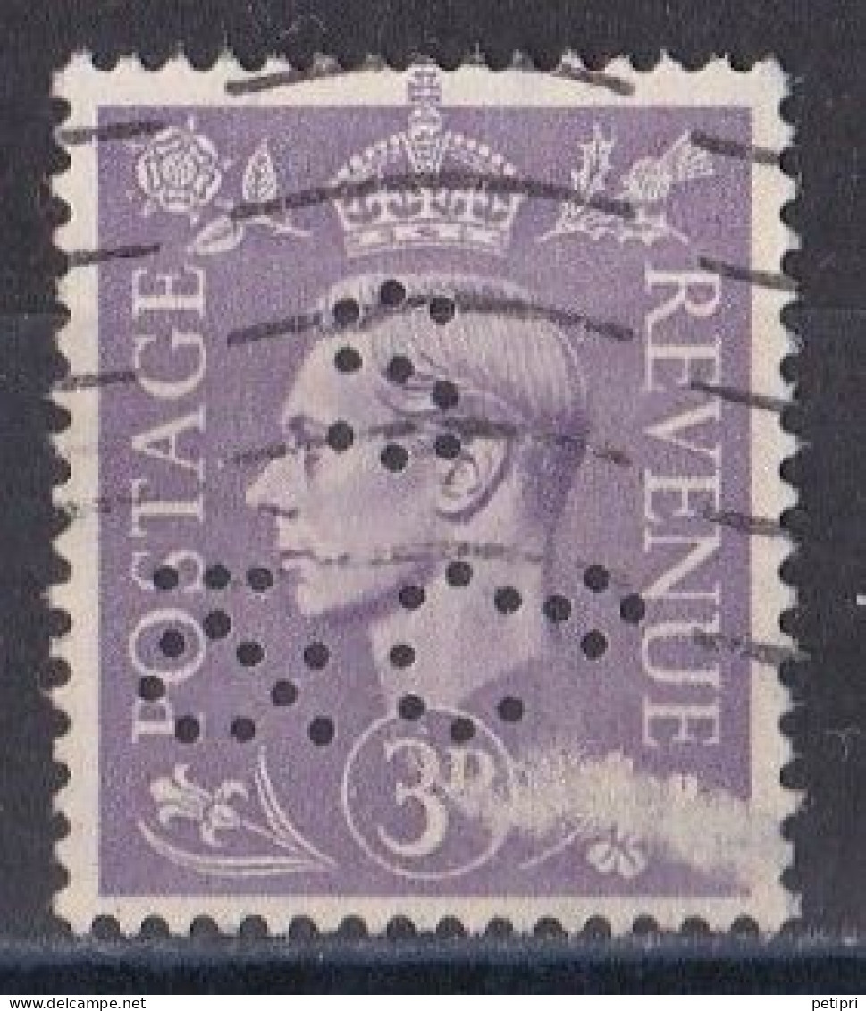 Grande Bretagne - 1936 - 1954 -  George  VI  -  Y&T N °  214  Perforé - Perforés