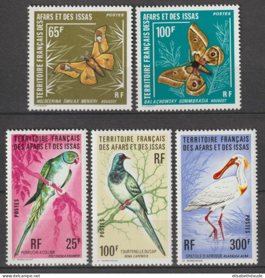 AFARS ET ISSAS - 1976 - ANNEE COMPLETE - YVERT N°416/440 ** MNH - COTE = 183.5 EUR. - Ungebraucht