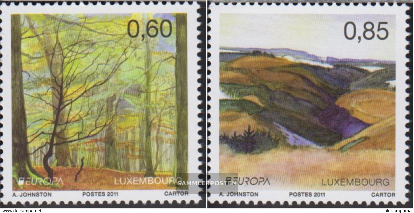 Luxembourg 1904-1905 (complete Issue) Unmounted Mint / Never Hinged 2011 The Forest - Ungebraucht