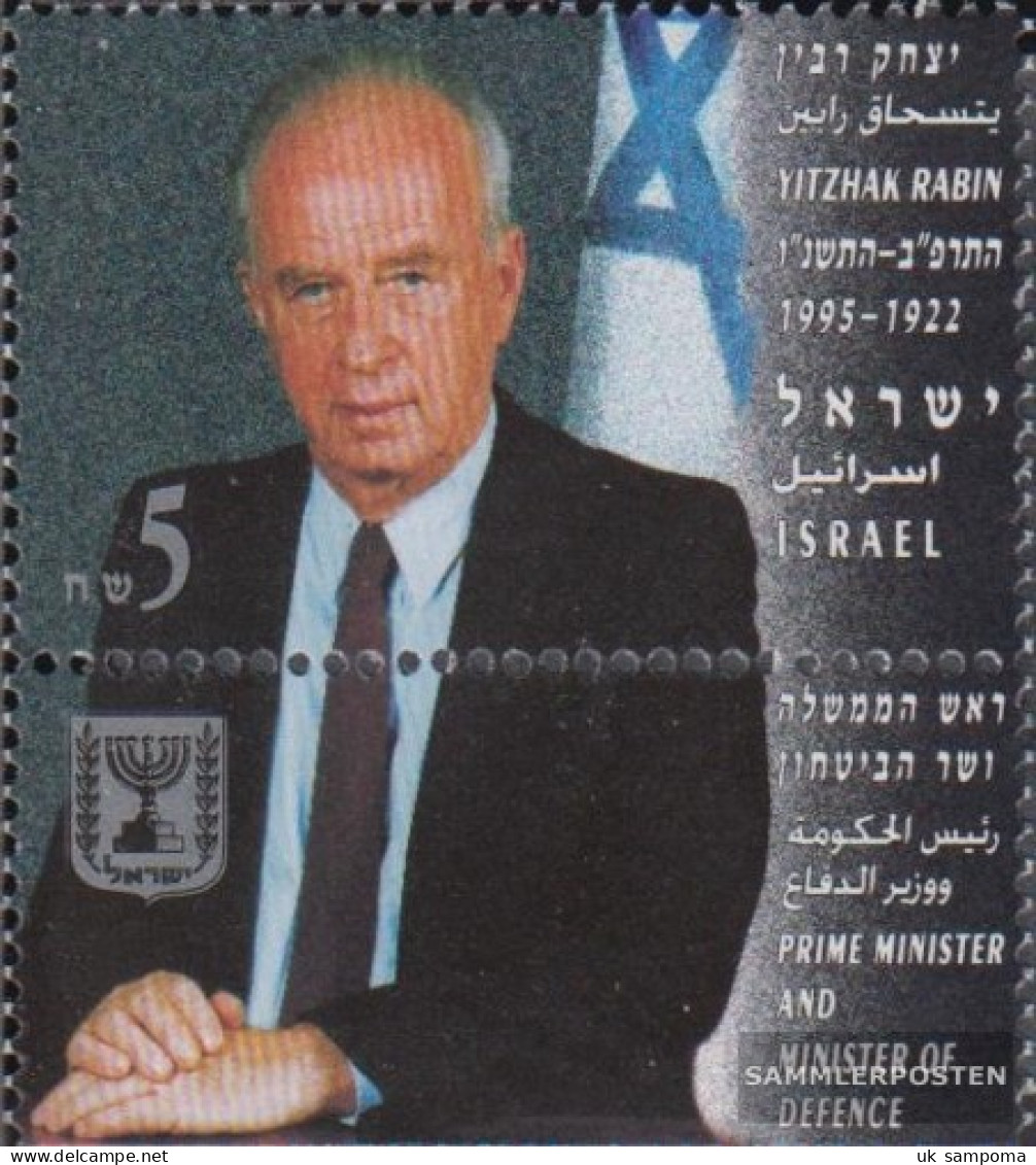 Israel 1349 With Tab (complete Issue) Unmounted Mint / Never Hinged 1995 Yitzhak Rabin - Ongebruikt (met Tabs)