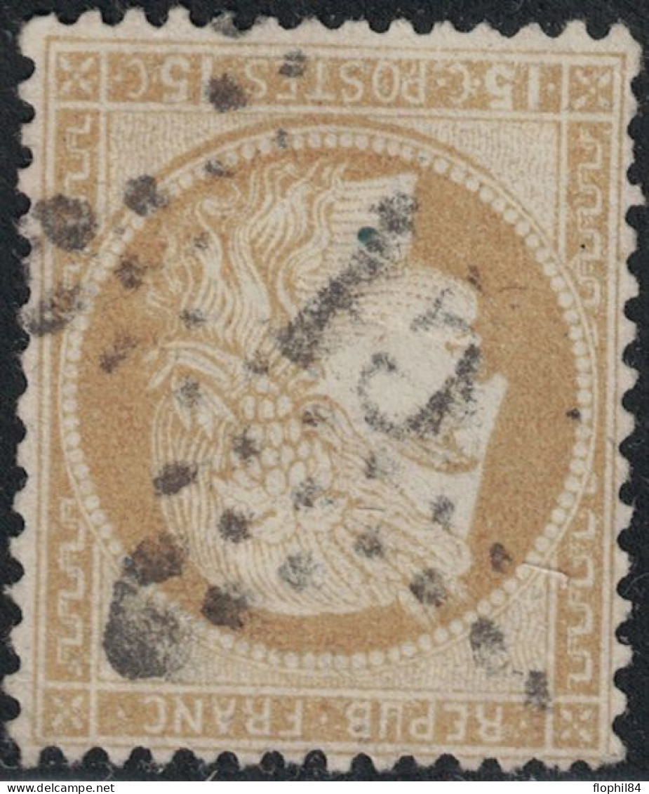 CERES - N°55 - PARIS - OBLITERATION - ETOILE 15 - COTE 6€. - 1871-1875 Cérès