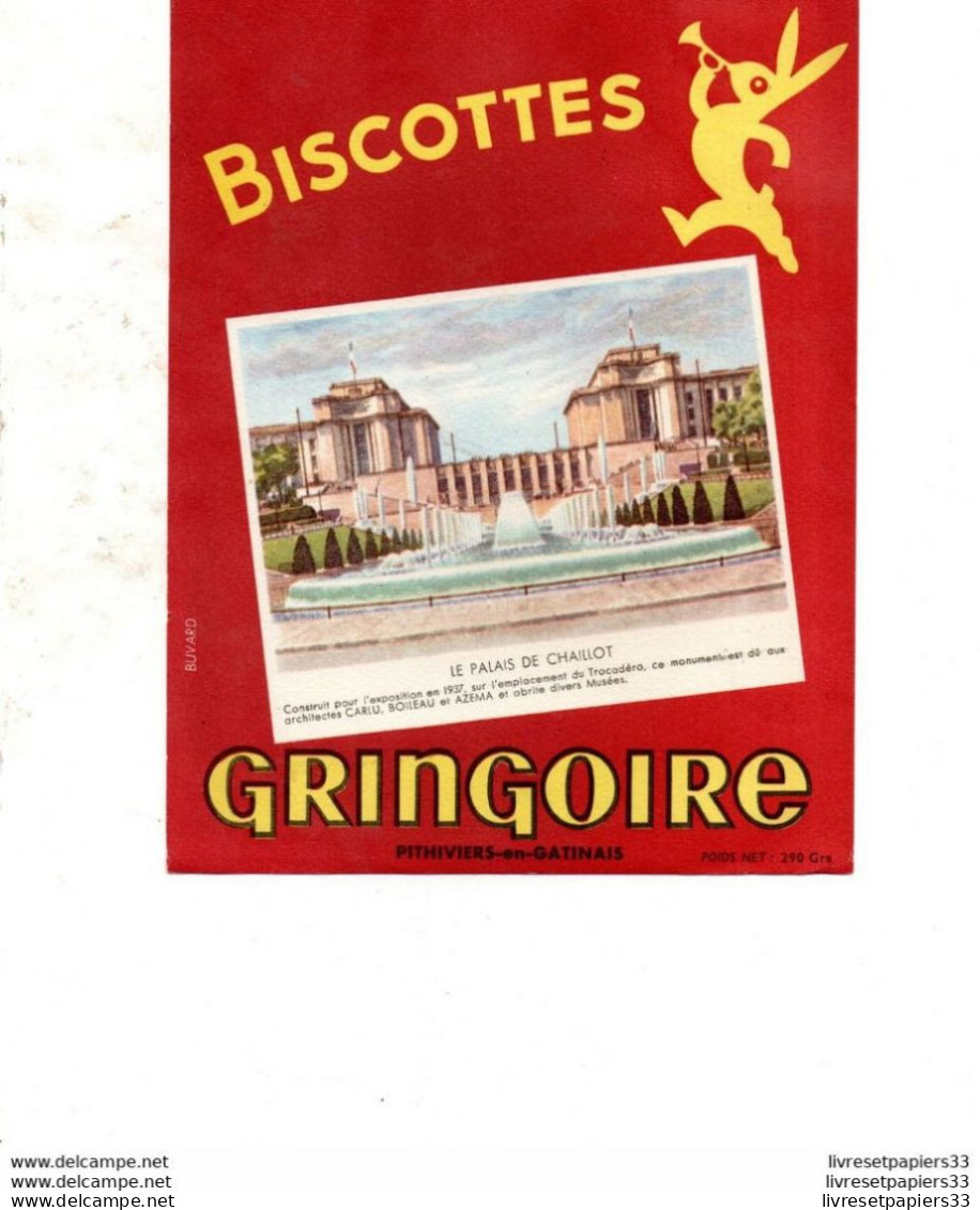 Buvard BISCOTTES GRINGOIRE - Biscottes