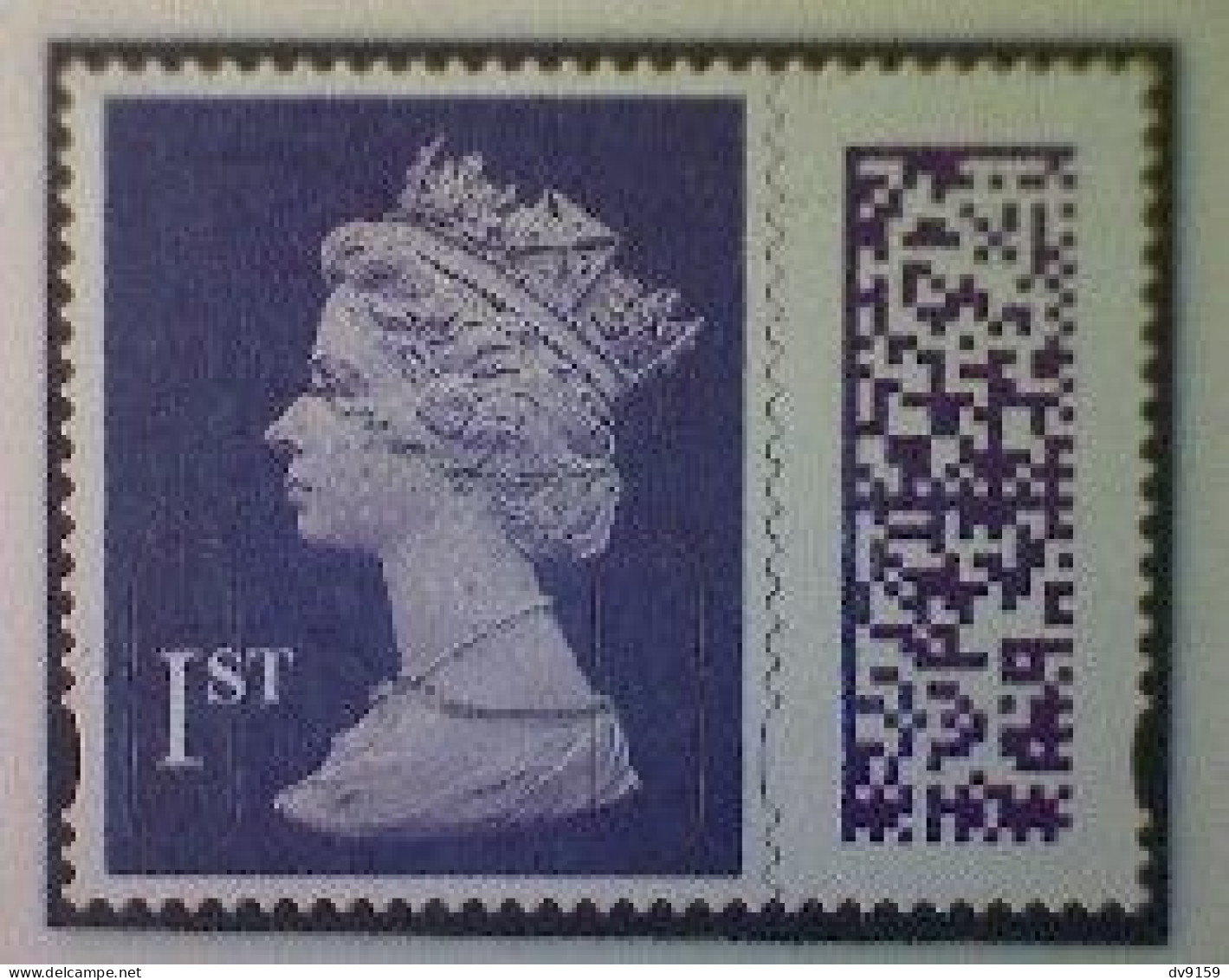 Great Britain, Scott MH501, Used (o), 2022 Machin, Queen Elizabeth II, 1st, Violet - Série 'Machin'