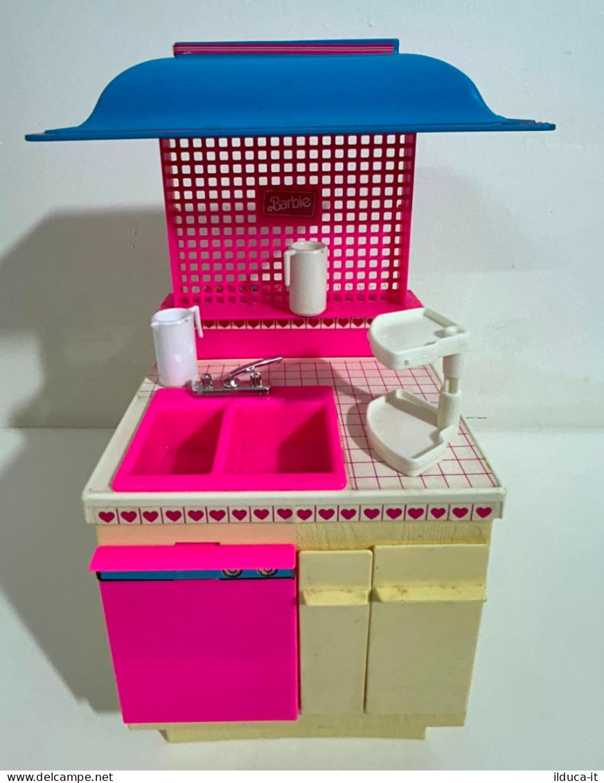 60814 Giocattolo Barbie Dream Kitchen - Cucina + Tavolo Apribile - Mattel - Barbie