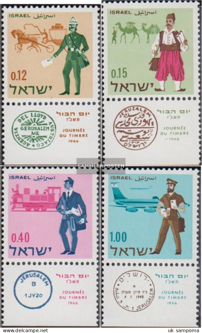 Israel 378-381 With Tab (complete Issue) Unmounted Mint / Never Hinged 1966 Day The Stamp - Unused Stamps (with Tabs)