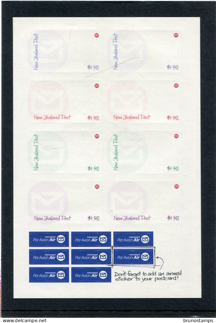 NEW ZEALAND - 2004  DRAW IT YOURSELF STAMPS  SELF ADHESIVE  SHEETLET  OF 8 MINT NH - Nuevos