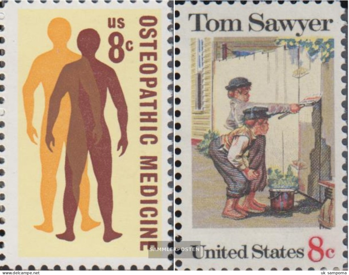 U.S. 1084,1085 (complete Issue) Unmounted Mint / Never Hinged 1972 Osteologen, Tom Sawyer - Ungebraucht