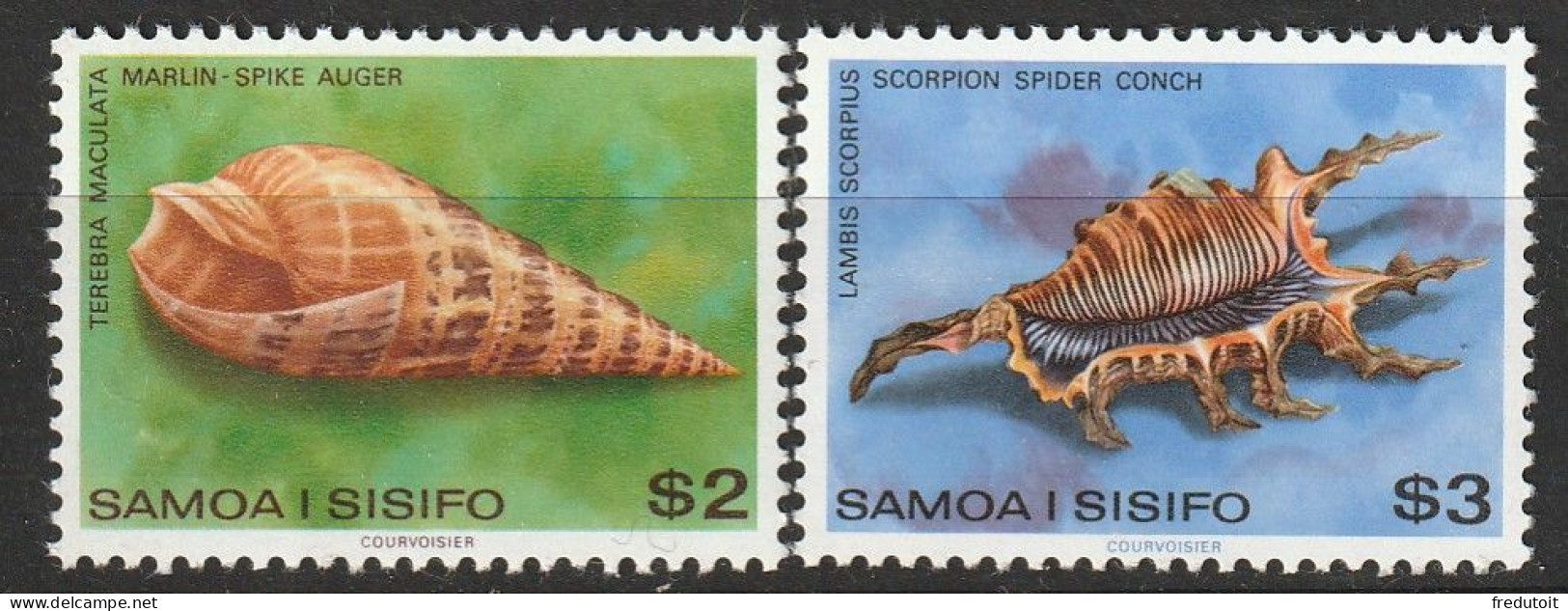 SAMOA - N°450/1 ** (1979) Coquillages - Samoa
