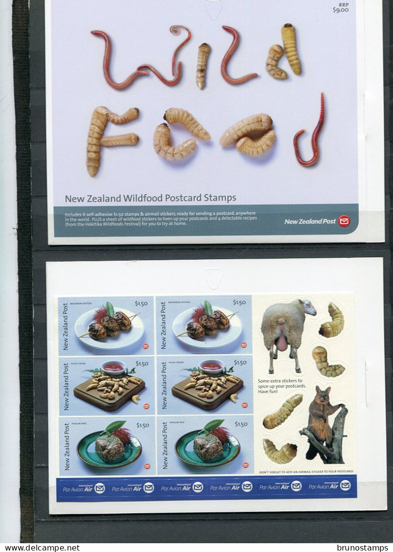 NEW ZEALAND - 2004  WILD FOOD  SELF ADHESIVE  SHEETLET  MINT NH - Neufs