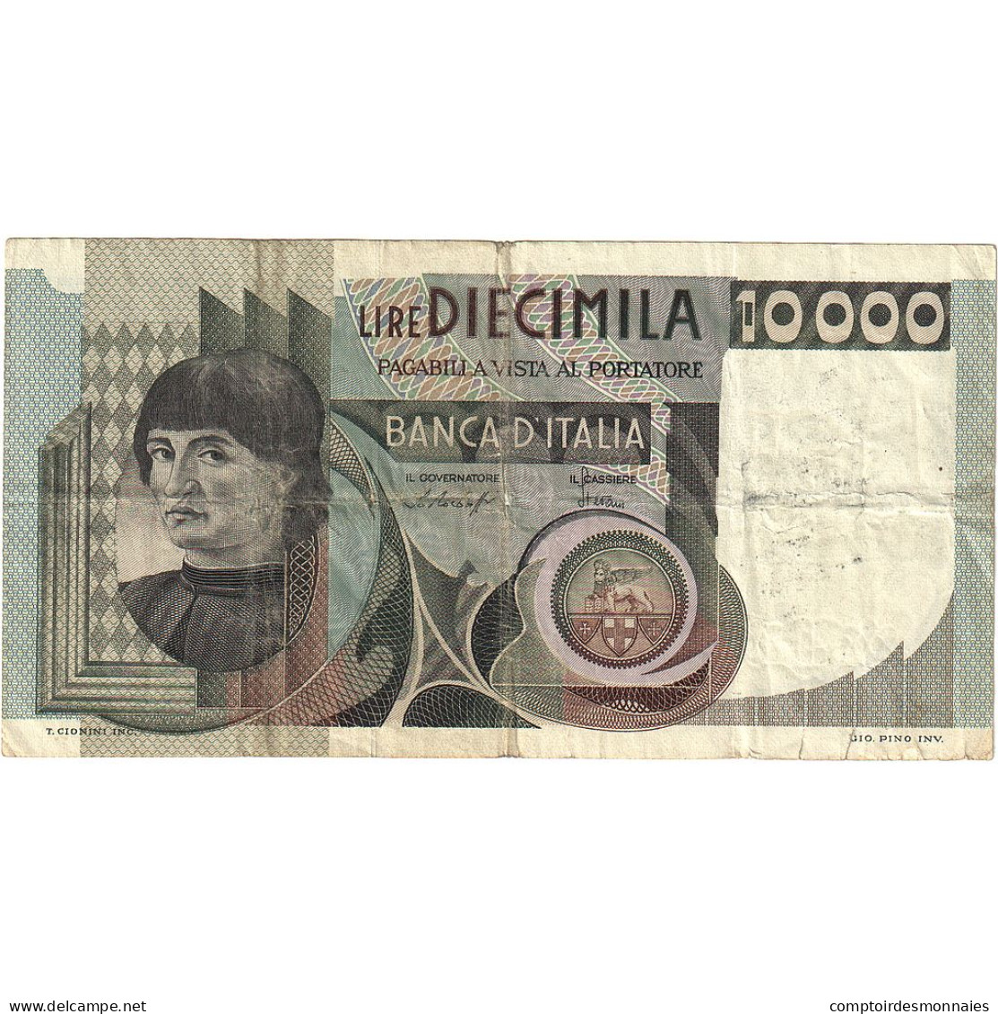 Italie, 10,000 Lire, 1976, 1976-11-30, KM:106a, TTB - 10.000 Lire
