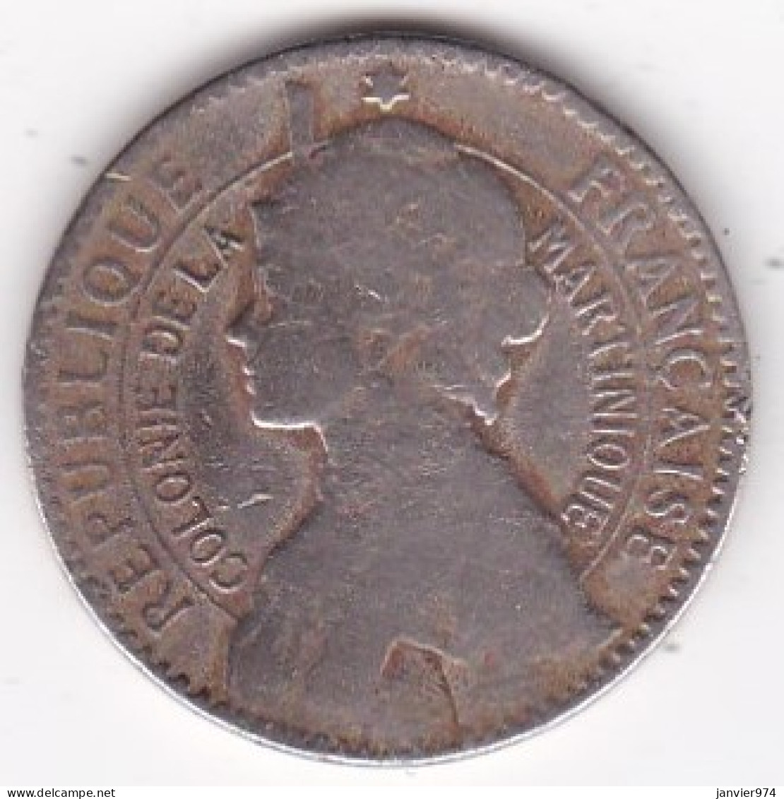 Colonie De La Martinique, Bon Pour 1 Franc 1922 , En Maillechort, Lec# 13 - Guadalupa E Martinica