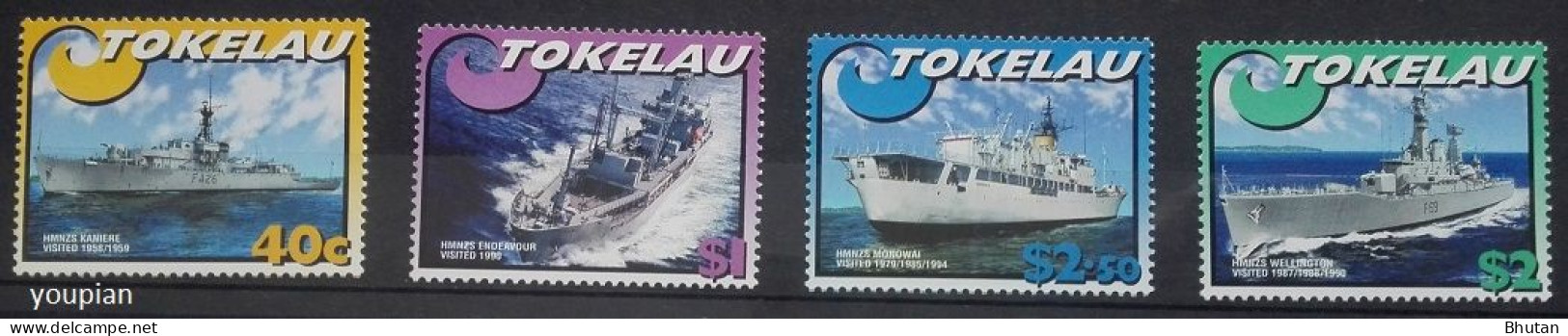 Tokelau 2002, Ships Of Royal Navy, MNH Stamps Set - Tokelau