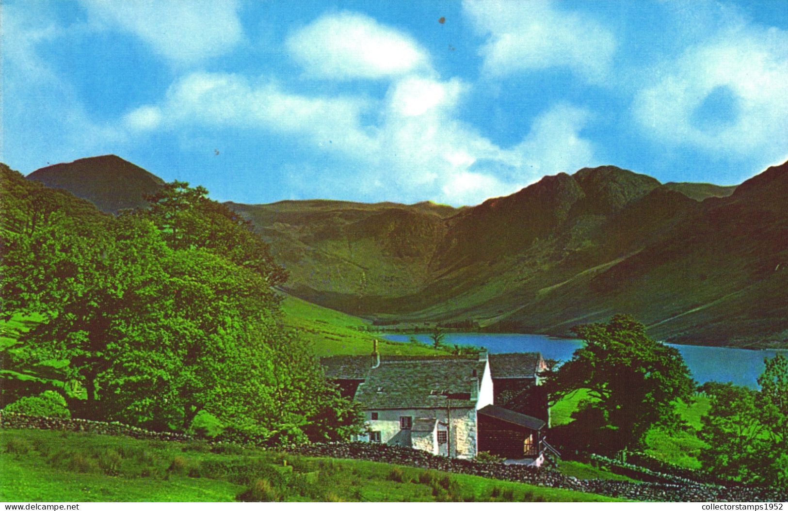 BUTTERMERE LAKE, ARCHITECTURE, ENGLAND, UNITED KINGDOM, POSTCARD - Otros & Sin Clasificación