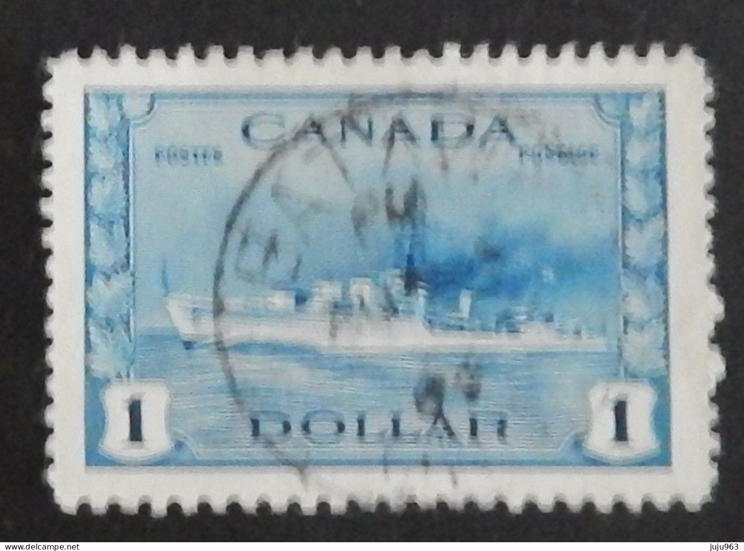 CANADA YT 218 OBLITÉRÉ "DESTROYER IROQUOIS" ANNÉES 1943/1948 - Used Stamps