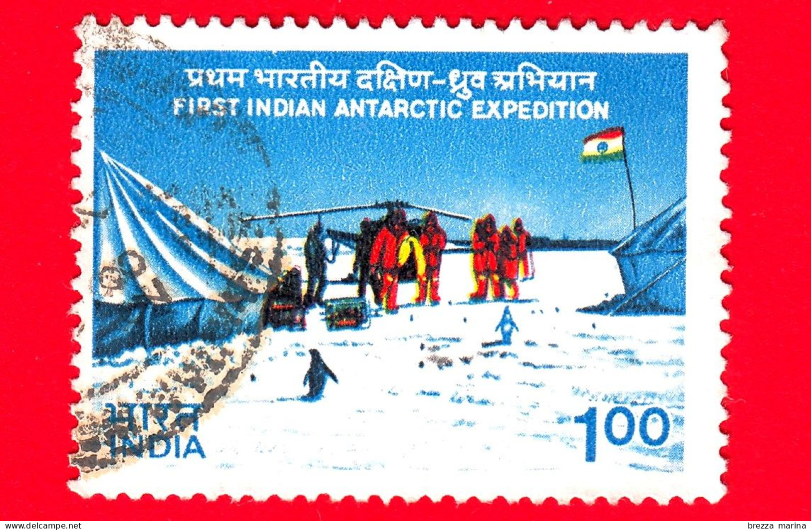 INDIA - Usato - 1983 - Prima Spedizione Indiana In Antartide - 1 - Oblitérés