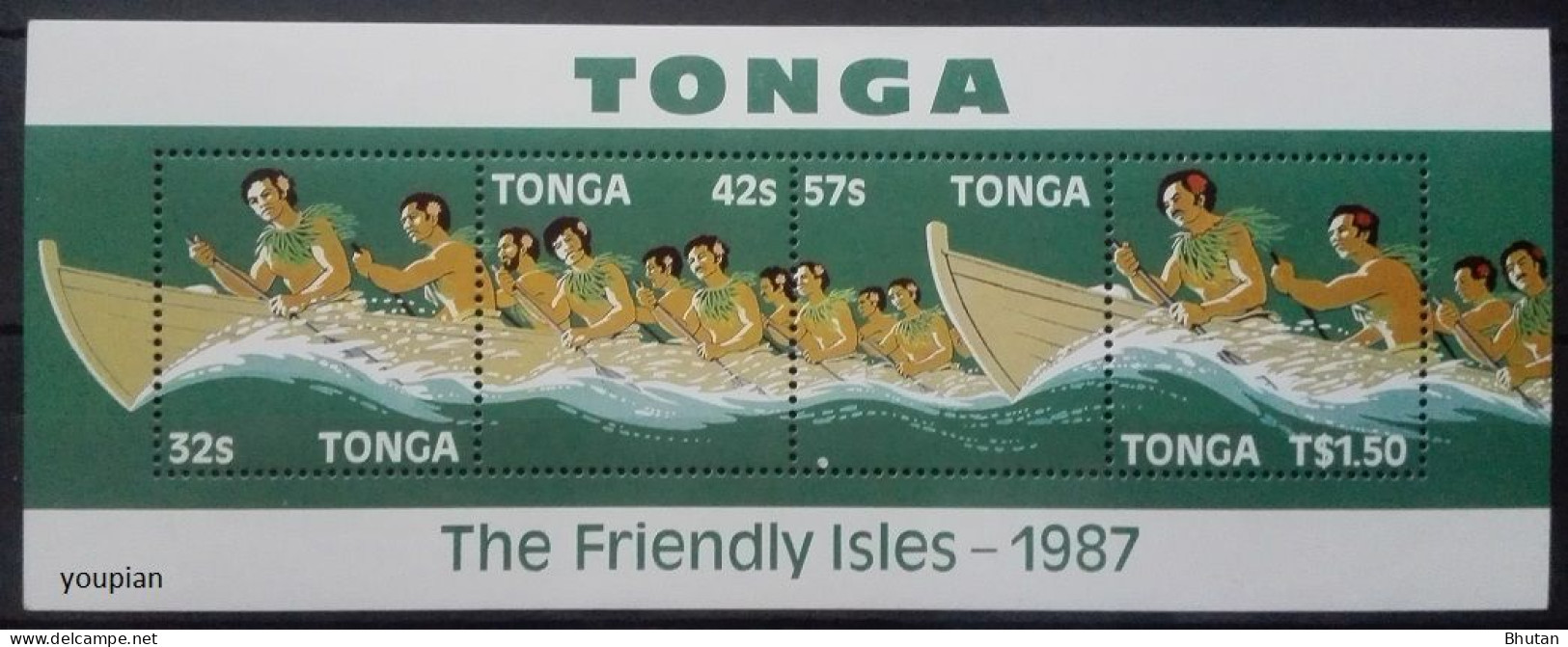Tonga 1987, The Friendly Isles, MNH S/S - Tonga (1970-...)