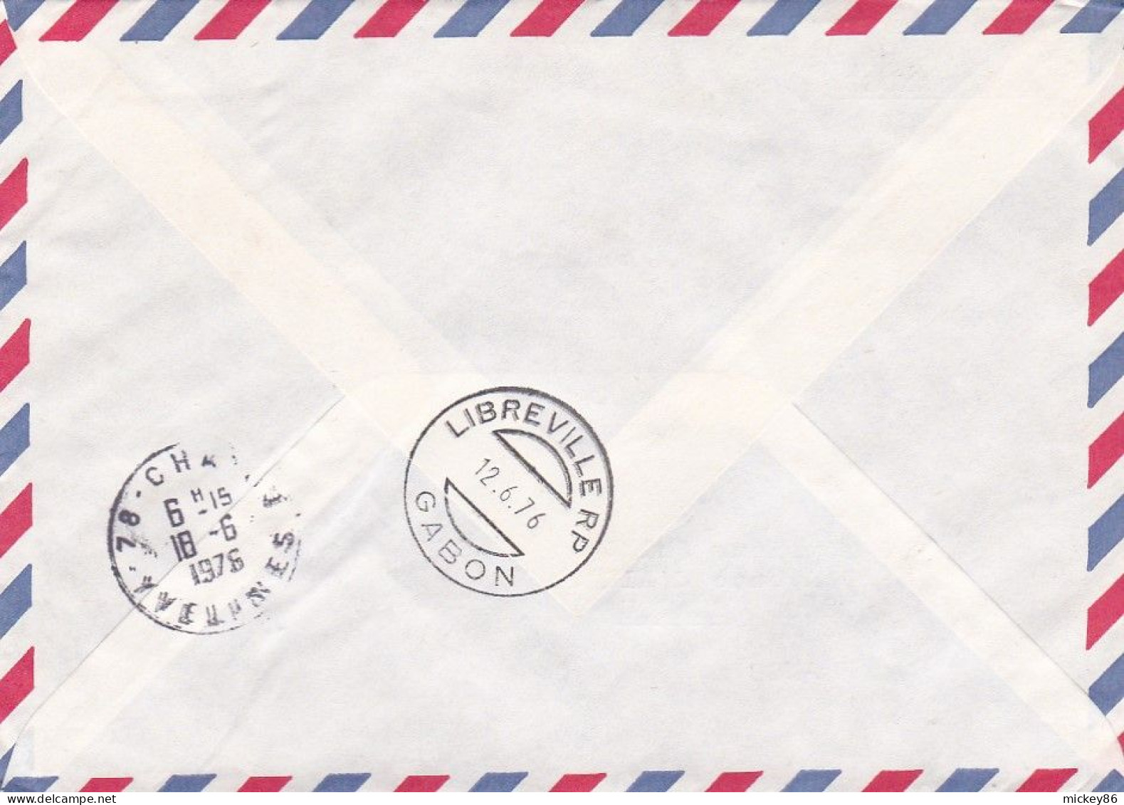 GABON-1976--Lettre Recommandée De BITAM  Pour CHATOU -78 (France)--timbre ( Avion Concorde )   Seul Sur Lettre - Gabun (1960-...)