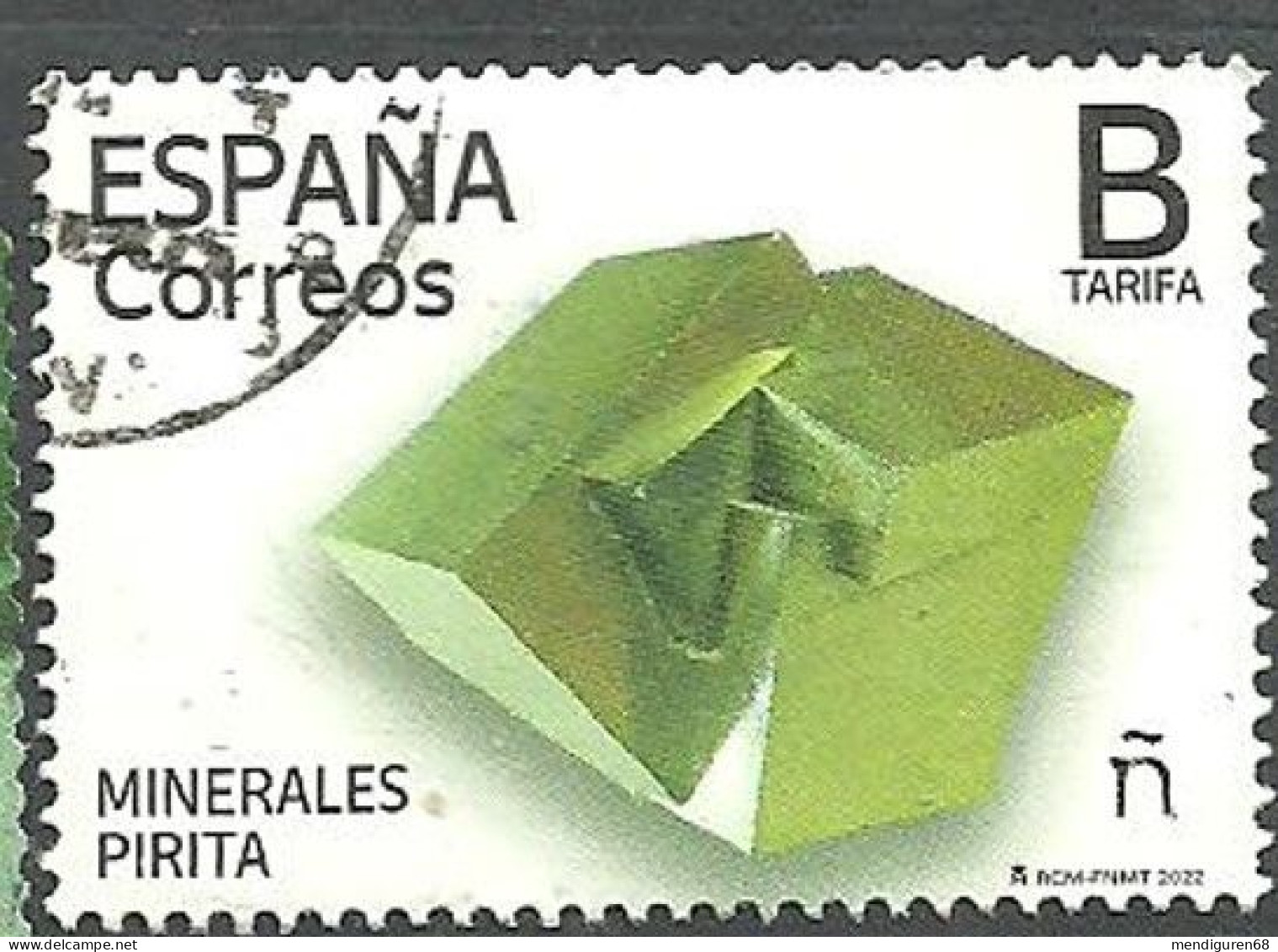 ESPAGNE SPANIEN SPAIN ESPAÑA 2022 MINERALS MINERALES: PYRITE-PIRITA USED ED 5541 MI 5591 YT 5296 SC 4579 SG 5541 - Gebruikt