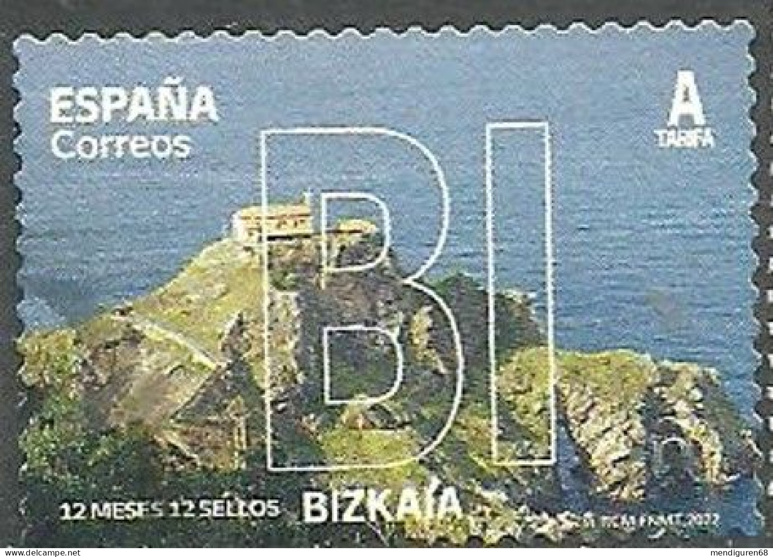 ESPAGNE SPANIEN SPAIN ESPAÑA 2022 12 MONTHS MESES 12 STAMPS SELLOS:BIZKAIA(GAZTELUGATXE) ED 5542 MI 5592 YT 5297 SC 4521 - Used Stamps