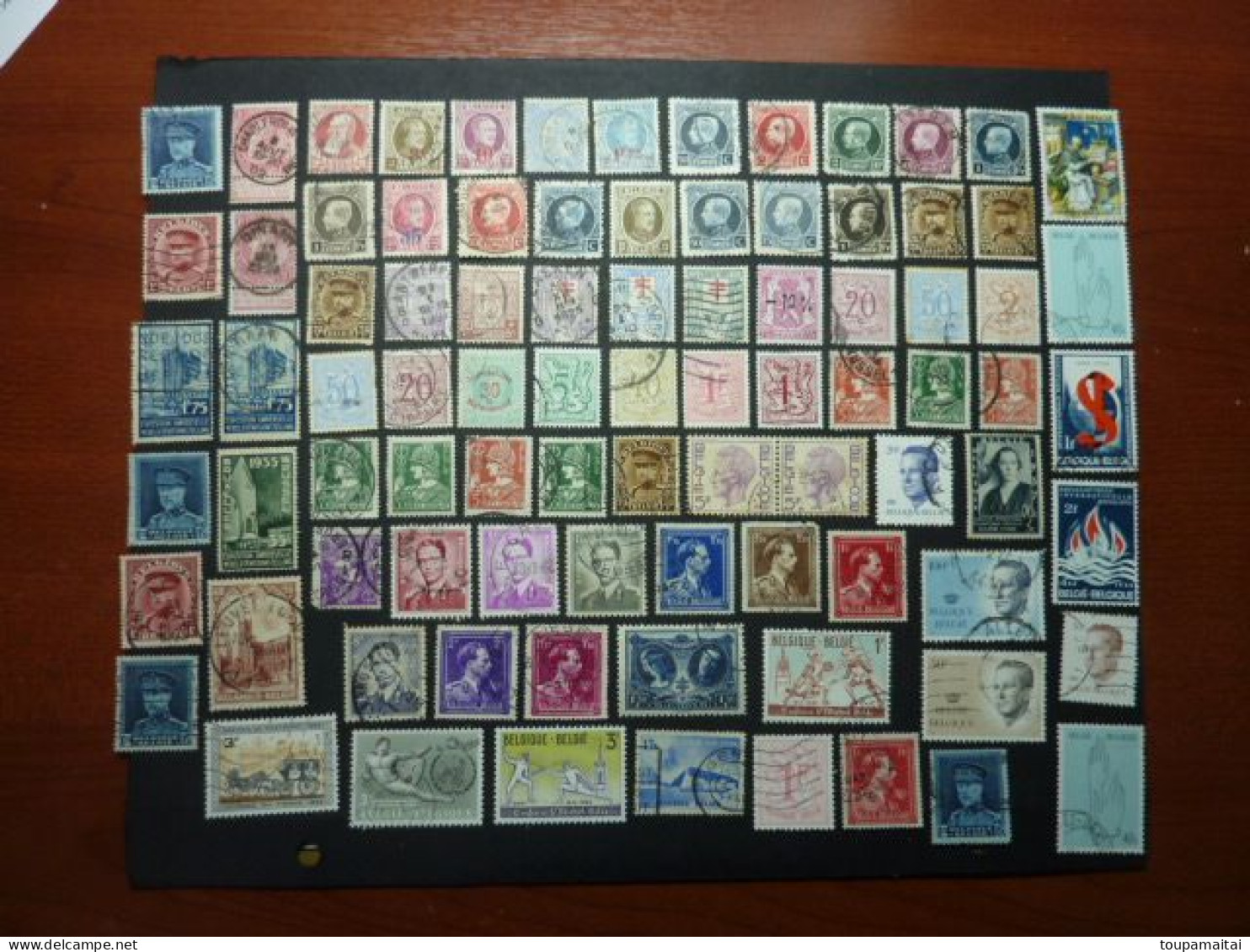 BELGIQUE, Années 1915-1966,  LOT De 87 TIMBRES Oblitérés - Used Stamps