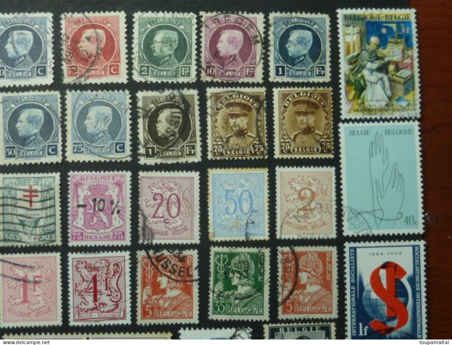 BELGIQUE, Années 1915-1966,  LOT De 87 TIMBRES Oblitérés - Used Stamps