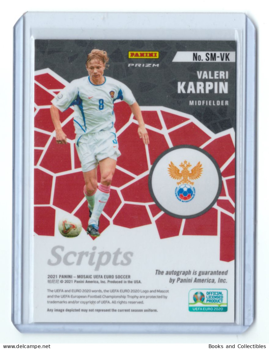 2021 PANINI MOSAIC UEFA EURO 2020 - Valeri KARPIN (Russia) Scripts Circles With Autograph ° Mint+ ° - Autografi