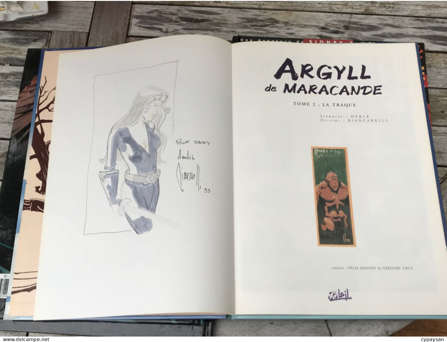 Argyll De Maracande 2 La Traque EO DEDICACE BE Soleil 08/1998 Latil Biancarelli (BI3) - Autographs