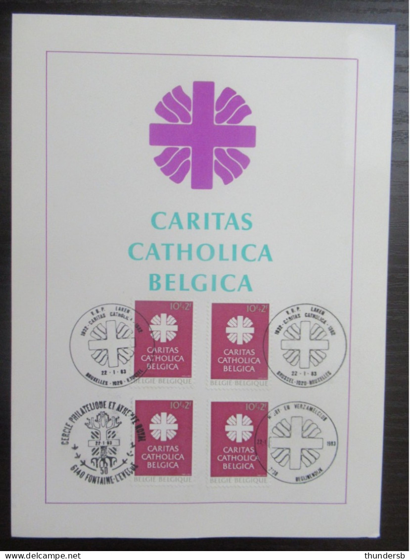 2078 'Caritas' Met Alle Eerstedagafstempelingen - Commemorative Documents