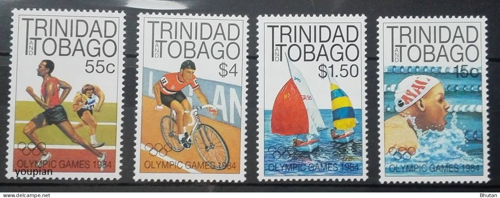 Trinidad And Tobago 1984, Summer Olympic Games In Los Angeles, MNH Stamps Set - Trinidad & Tobago (1962-...)