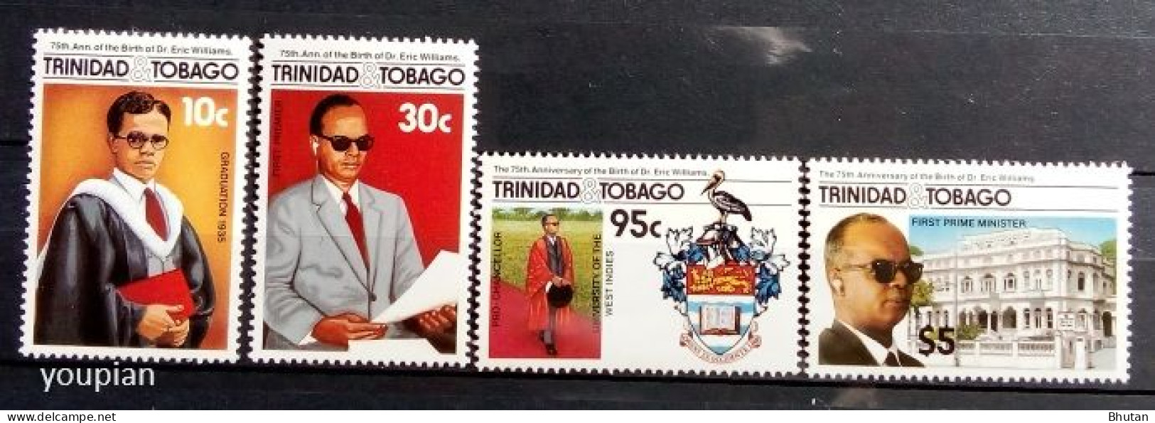 Trinidad And Tobago 1986, 75th Birth Anniversary Of Eric Williams, MNH Stamps Set - Trinité & Tobago (1962-...)