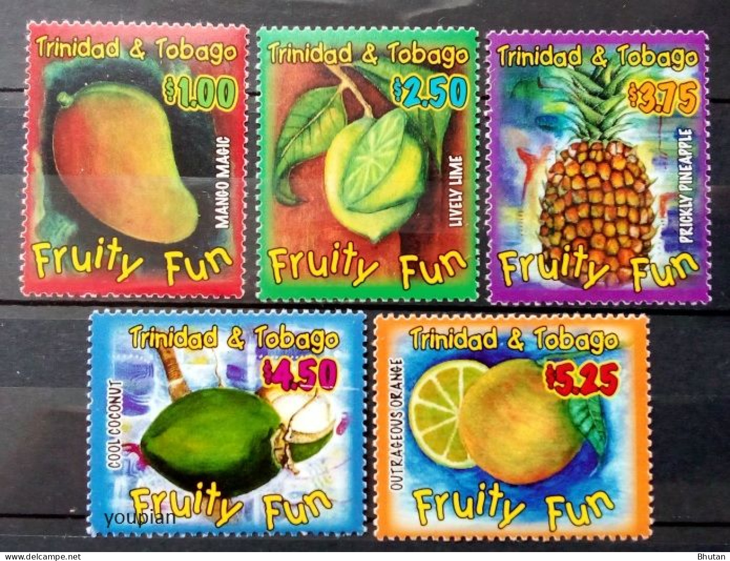 Trinidad And Tobago 2004, Fruits, MNH Stamps Set - Trindad & Tobago (1962-...)