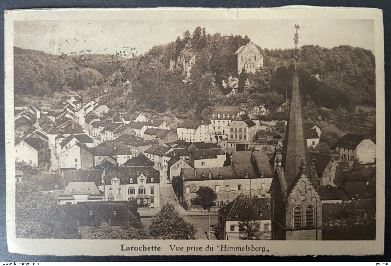 Luxembourg 1932 CPA Larochette Oblitération Ambulant Convoyeur Larochette Cruchten Convoyage - Entiers Postaux