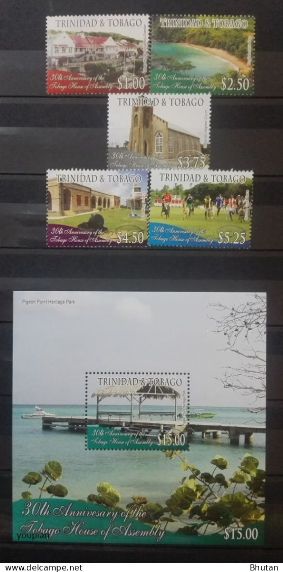 Trinidad And Tobago 2010, 30th Anniversary Of The Tobago House Of Assembly, MNH S/S And Stamps Set - Trinidad & Tobago (1962-...)