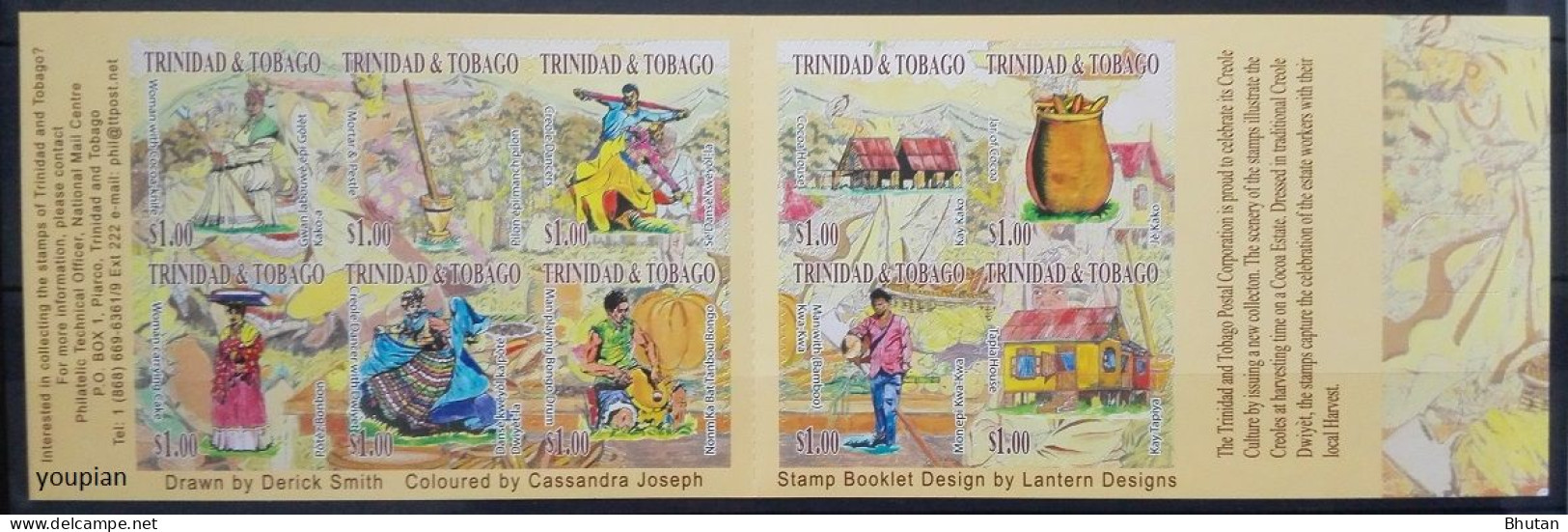 Trinidad And Tobago 2017, Creole Harvest, MNH Stamps Set - Booklet - Trindad & Tobago (1962-...)