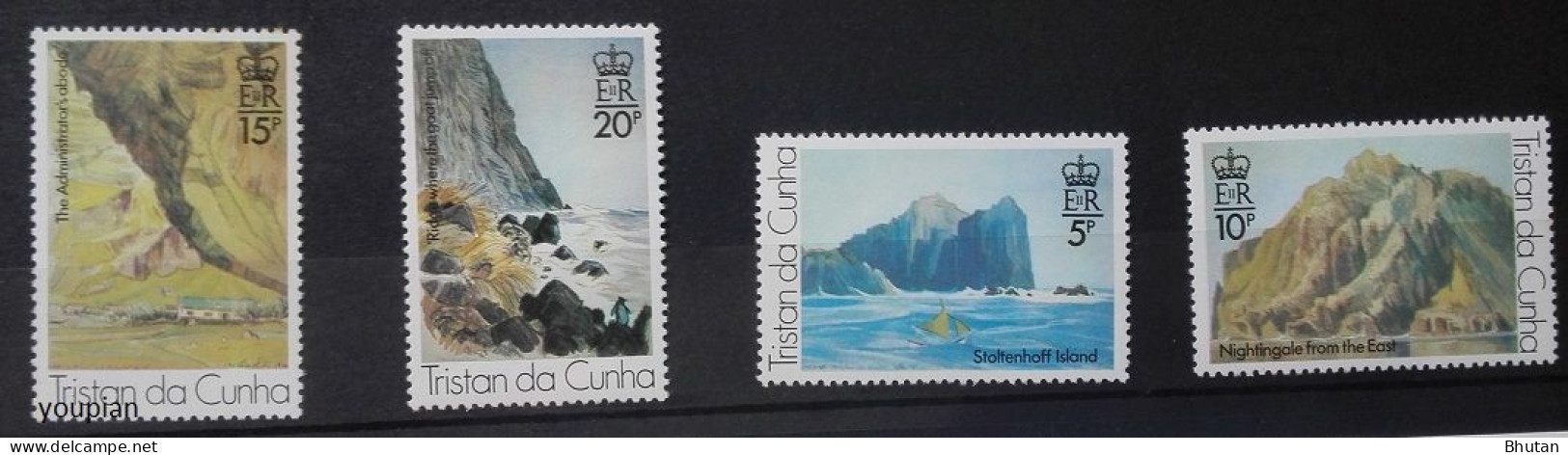 Tristan Da Cunha 1976, Artists Views Of Tristan Da Cunha, MNH Stamps Set - Tristan Da Cunha