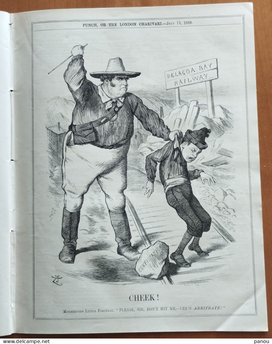 Punch, Or The London Charivari. JULY 13, 1889 - MAGAZINE COMPLETE. CARTOONS. PORTUGAL. (SPAIN ESPANA)? - Andere & Zonder Classificatie