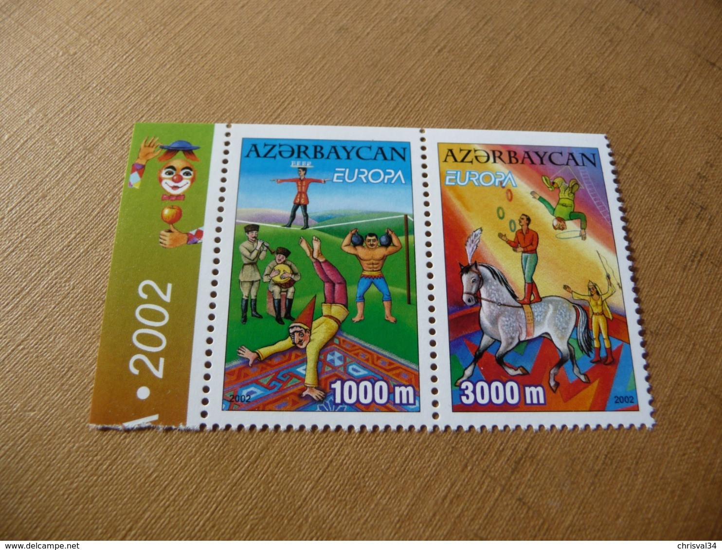 TIMBRES   AZERBAÏDJAN   EUROPA   2002   N  431 / 432   COTE  10,00  EUROS   NEUFS  LUXE** - 2002