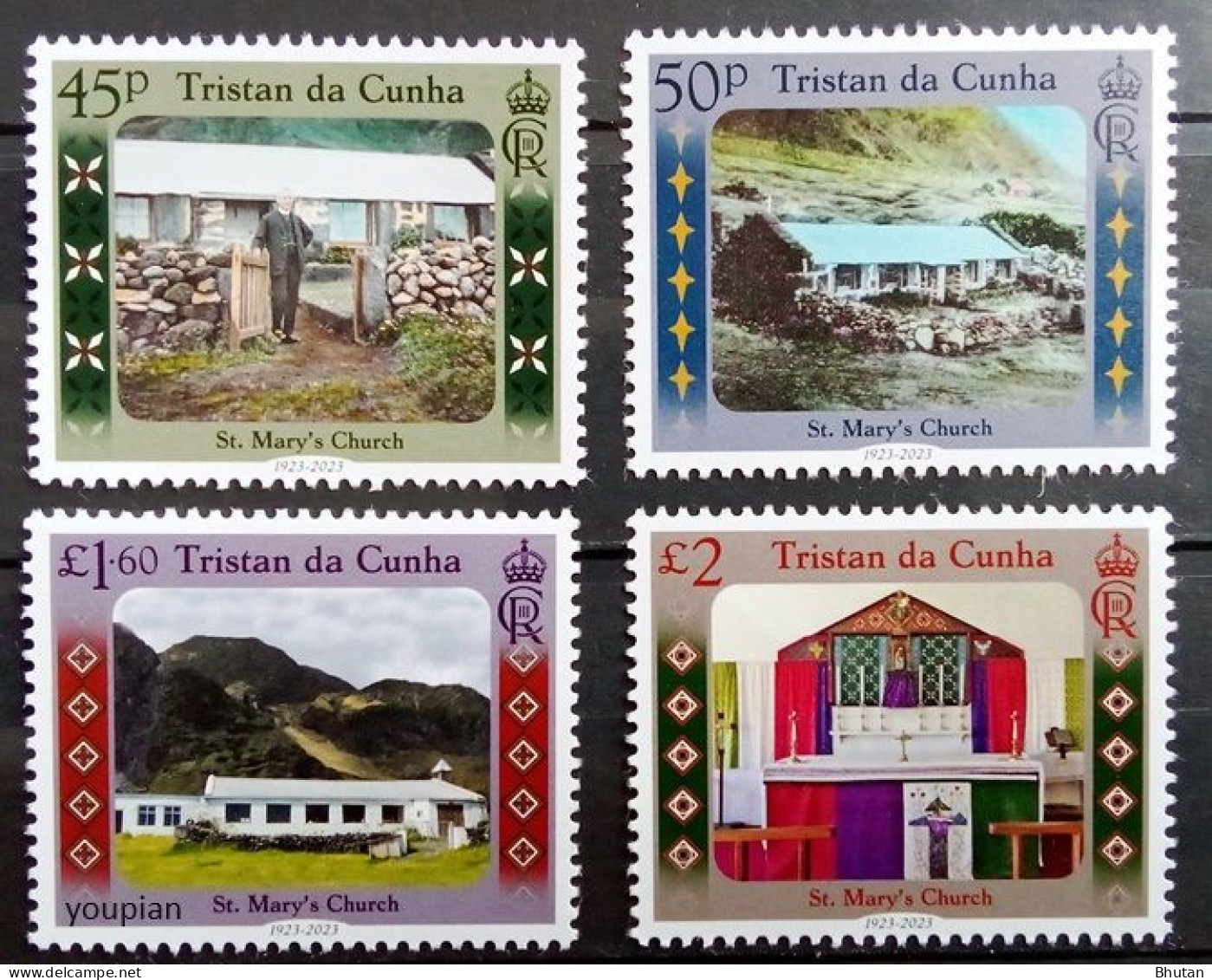 Tristan Da Cunha 2023, St. Mary's Church, MNH Stamps Set - Tristan Da Cunha