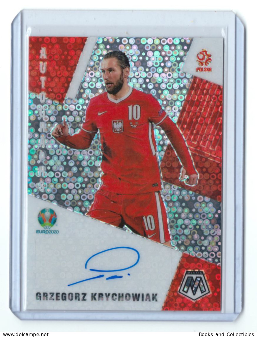 2021 PANINI, MOSAIC UEFA EURO 2020 - Grzegorz KRYCHOWIAK (Poland) Autographs Circles With Autograph ° Mint+ ° - Autographes