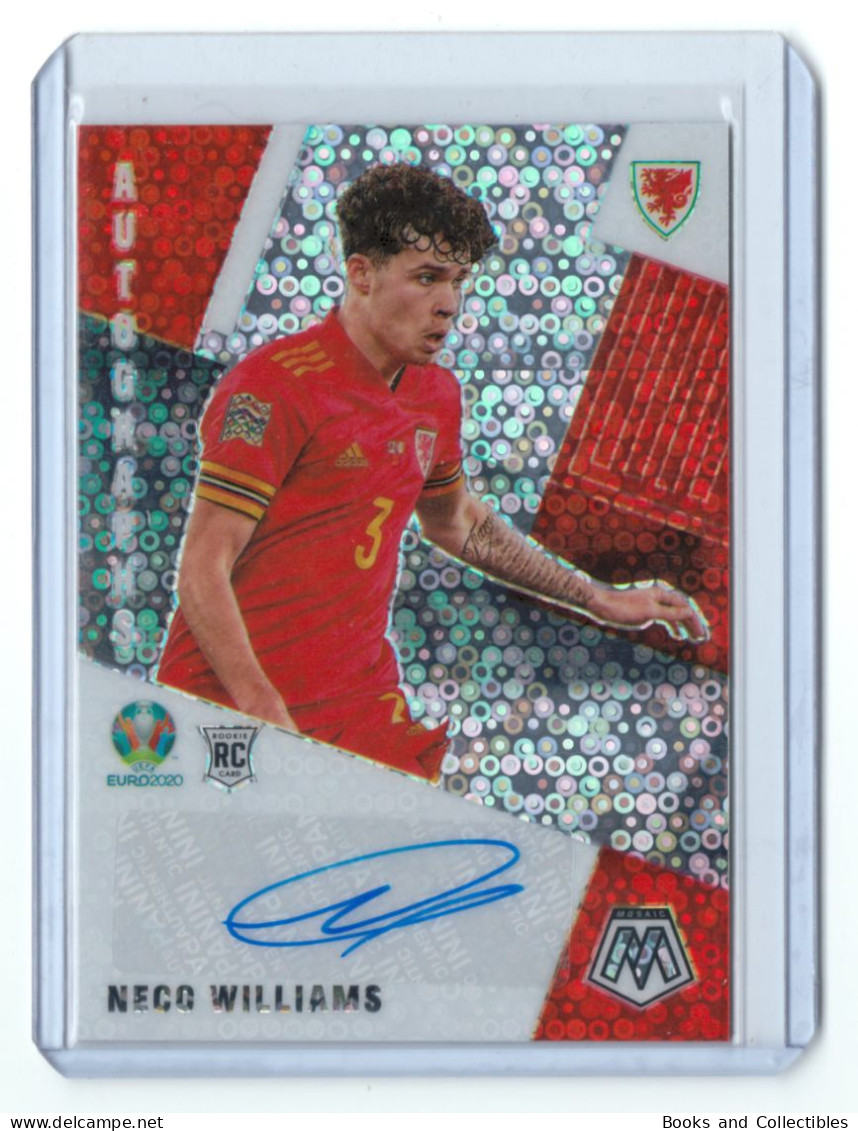 2021 PANINI, MOSAIC UEFA EURO 2020 - Neco WILLIAMS (Wales) Autographs Circles With Autograph ° Mint+ ° - Authographs