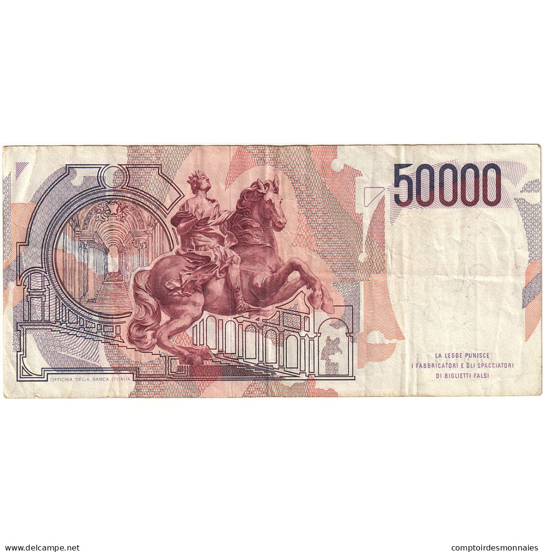 Italie, 50,000 Lire, 1984, 1984-02-06, KM:113a, B+ - 50.000 Lire