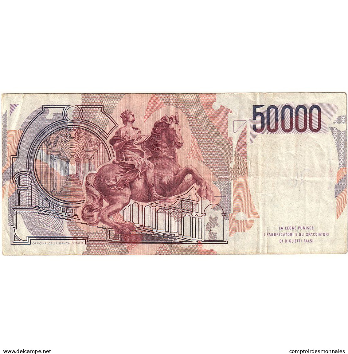 Italie, 50,000 Lire, 1984, 1984-02-06, KM:113a, B+ - 50000 Lire