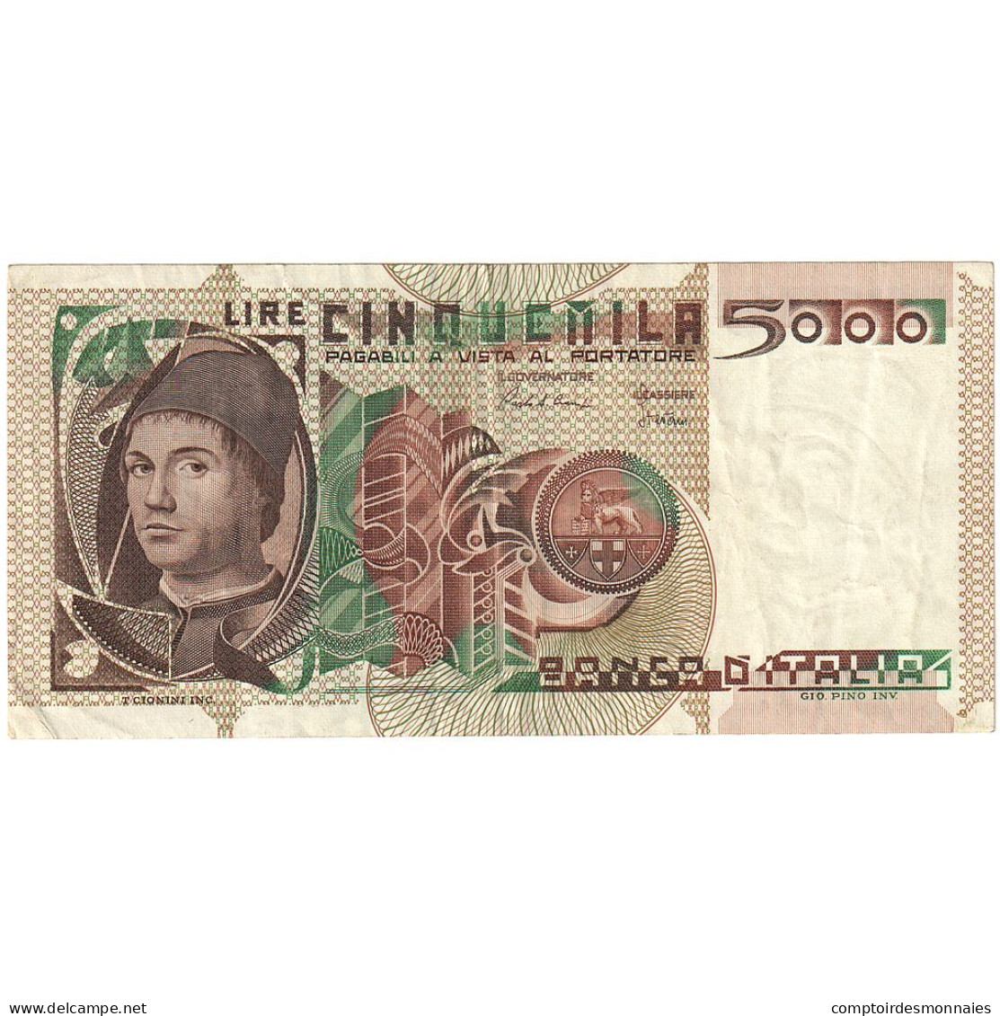 Italie, 5000 Lire, 1979, KM:105a, NEUF - 5000 Liras