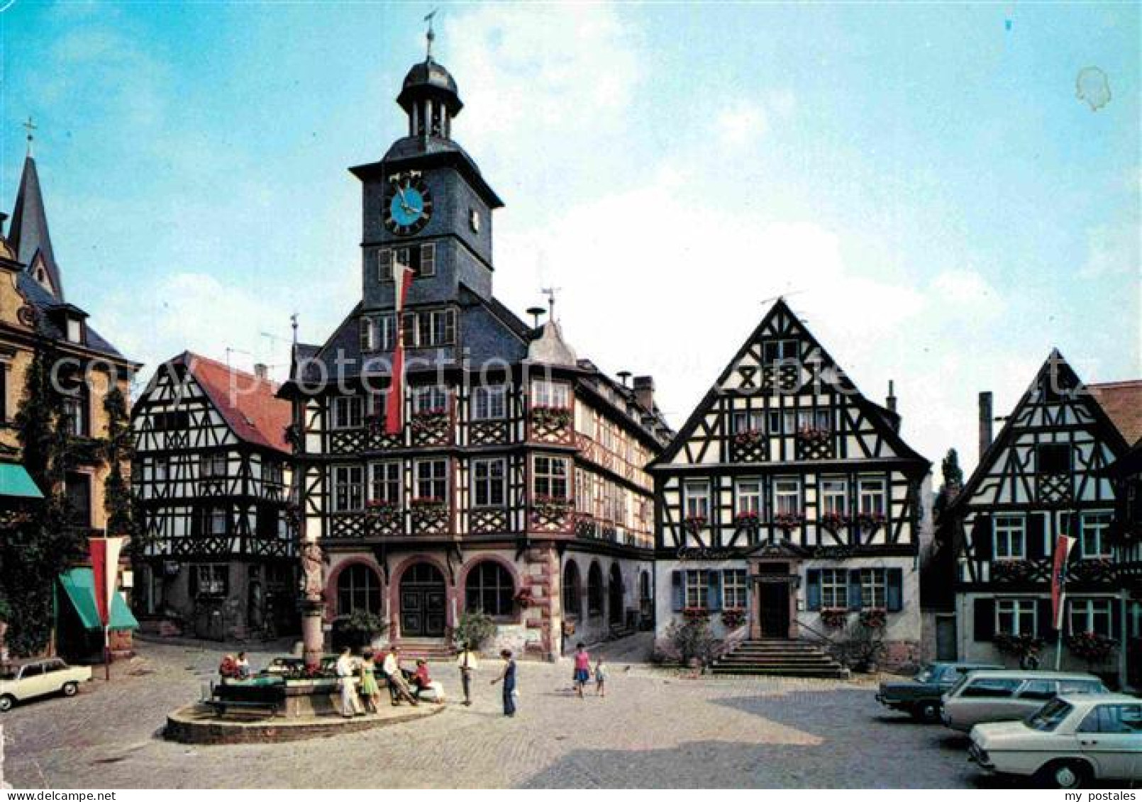 72866690 Heppenheim Bergstrasse Marktplatz Rathasu Marienbrunnen Heppenheim (Ber - Heppenheim