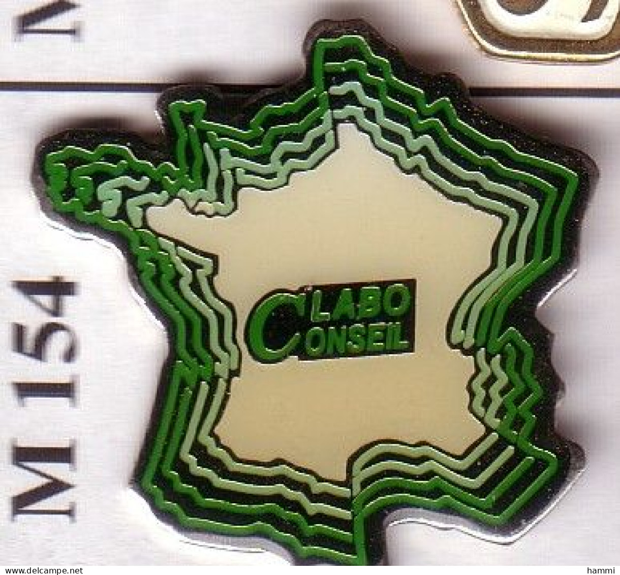 M154 Pin's Carte De France Labo Conseil 93 SAINT OUEN Laboratoire Achat Immédiat - Medizin